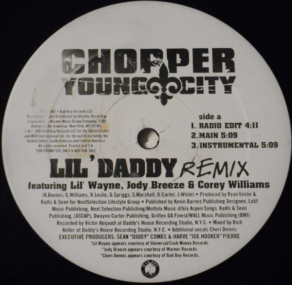 Chopper Young City* - Lil' Daddy (Remix) / Lil' Daddy (12", Single, Promo)
