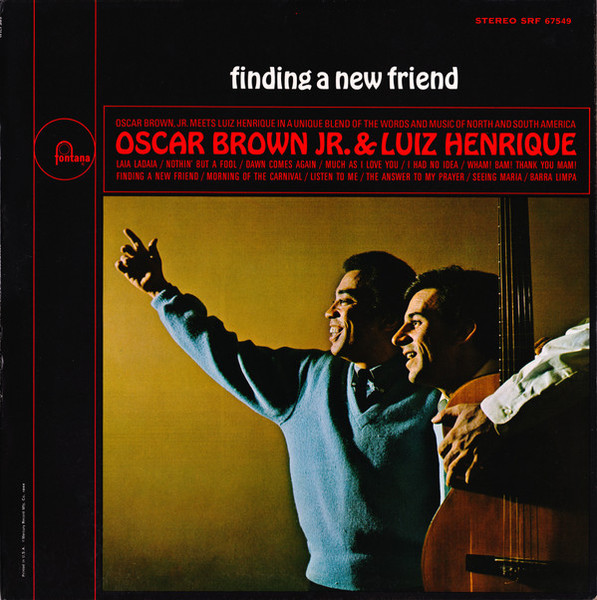 Oscar Brown Jr. & Luiz Henrique - Finding A New Friend (LP, Album, Ric)