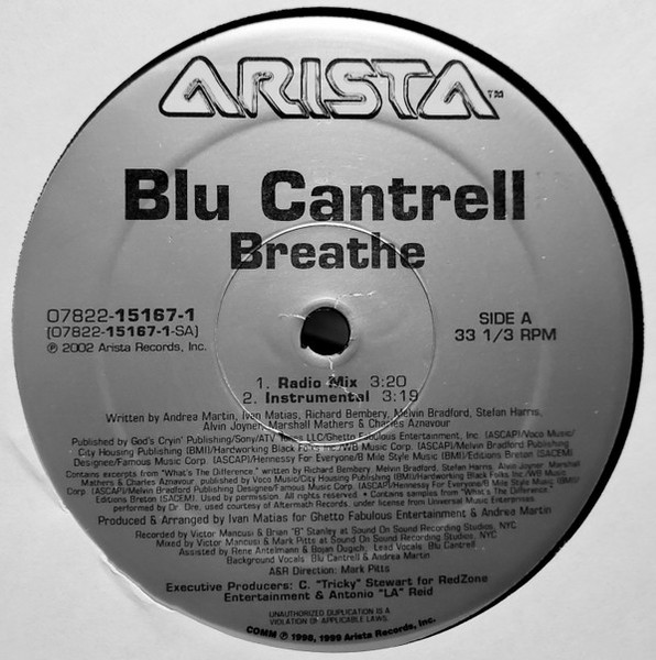 Blu Cantrell - Breathe (12")