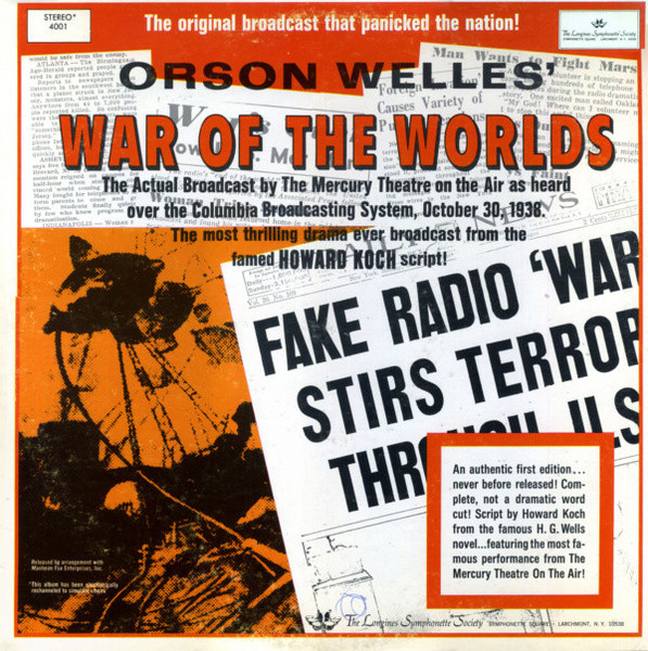 Orson Welles - War Of The Worlds (LP, RM)