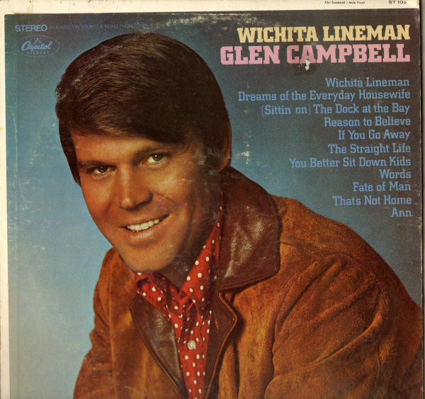 Glen Campbell - Wichita Lineman - Capitol Records, Capitol Records - ST 103, ST-103 - LP, Album, Jac 2195429426