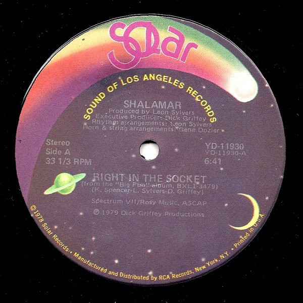 Shalamar - Right In The Socket (12")