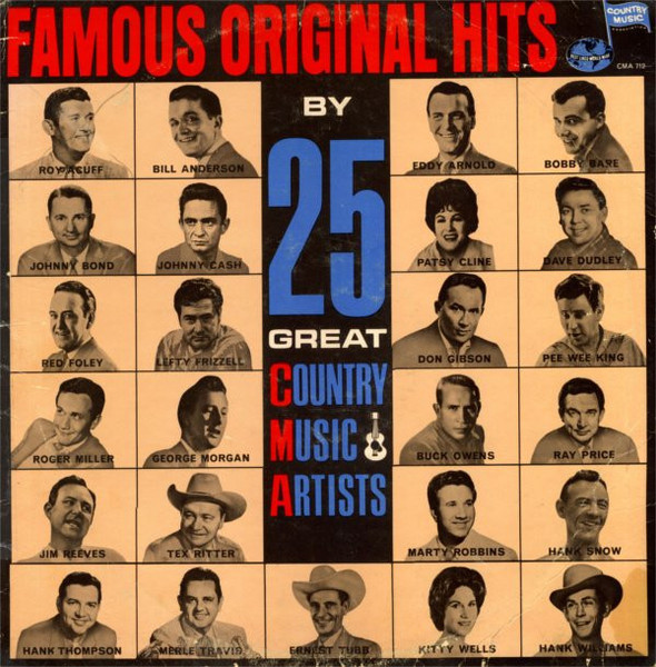 Various - Famous Original Hits By 25 Great Country Music Artists - Country Music Association - CMA 712 - LP, Album, Comp, Mono 2161406816