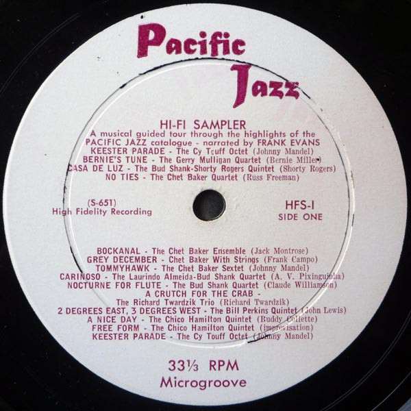 Various - Assorted Flavors Of Pacific Jazz - A Hi-Fi Sampler - Pacific Jazz - HFS-1 - LP, Smplr 2192268443