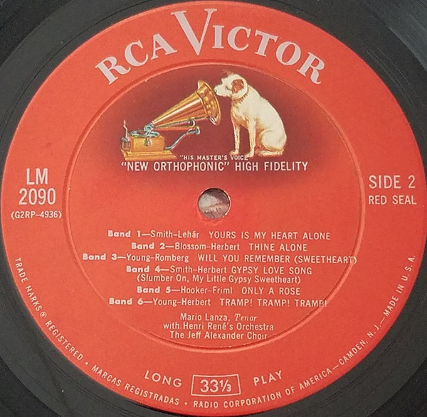 Mario Lanza - Cavalcade Of Show Tunes - RCA Red Seal - LM-2090 - LP, Album 2194323014