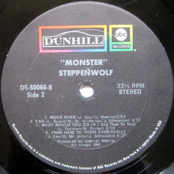 Steppenwolf - Monster - ABC/Dunhill Records - DS-50066 - LP, Album, Ter 2218525945