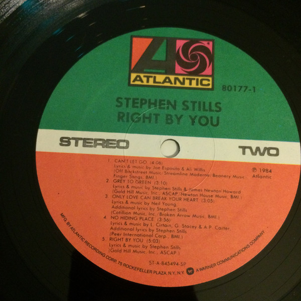 Stephen Stills - Right By You - Atlantic, Atlantic - 7 80177-1, 80177-1 - LP, Album, Spe 2198038931