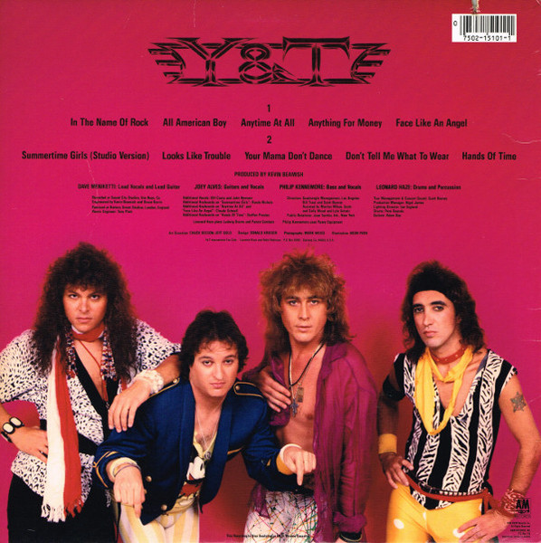 Y & T - Down For The Count - A&M Records - SP-5101 - LP, Album, RCA 2217396052