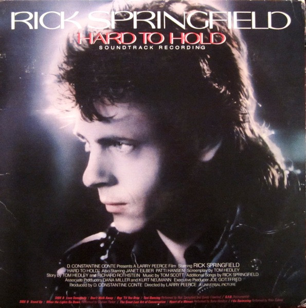 Rick Springfield - Hard To Hold - Soundtrack Recording - RCA Victor - ABL1-4935 - LP, Album, Ind 2209143892
