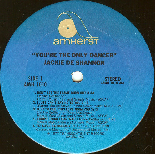 Jackie DeShannon - You're The Only Dancer - Amherst Records - AMH 1010 - LP, Album 2200866257