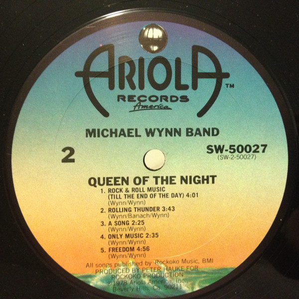 The Michael Wynn Band - Queen Of The Night - Ariola Records America (2) - SW-50027 - LP, Album 2211563737