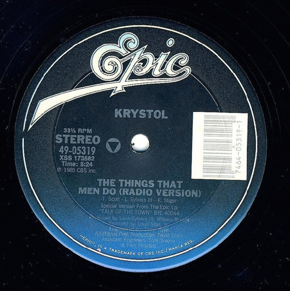 Krystol - The Things That Men Do - Epic - 49 05319 - 12" 2202549463
