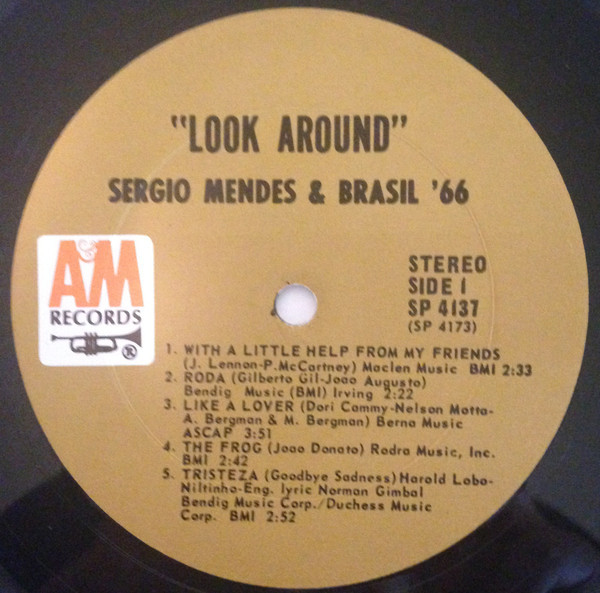S√©rgio Mendes & Brasil '66 - Look Around - A&M Records - SP 4137 - LP, Album 2173982339