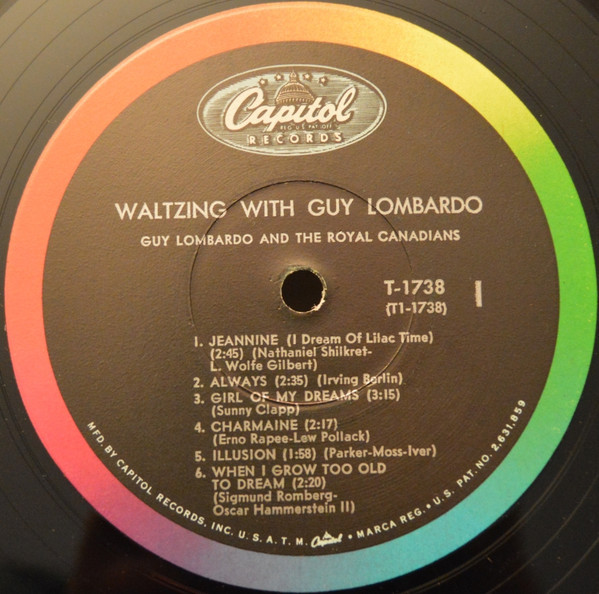 Guy Lombardo And His Royal Canadians - Waltzing With Guy Lombardo - Capitol Records - T-1738 - LP, Album, Mono, Scr 2194305854
