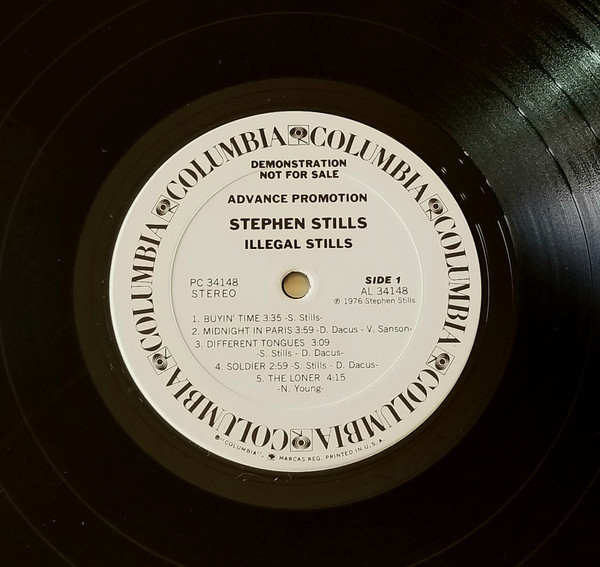 Stephen Stills - Illegal Stills (LP, Promo, Adv)