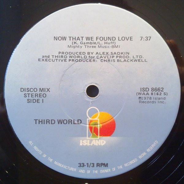 Third World - Now That We Found Love (12")