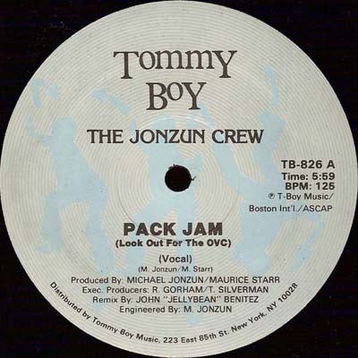 The Jonzun Crew - Pack Jam (Look Out For The OVC) (12")