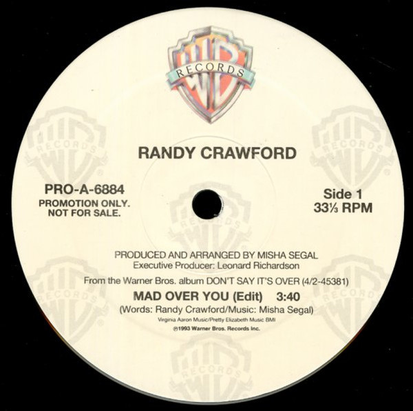 Randy Crawford - Mad Over You (12", Maxi, Promo)