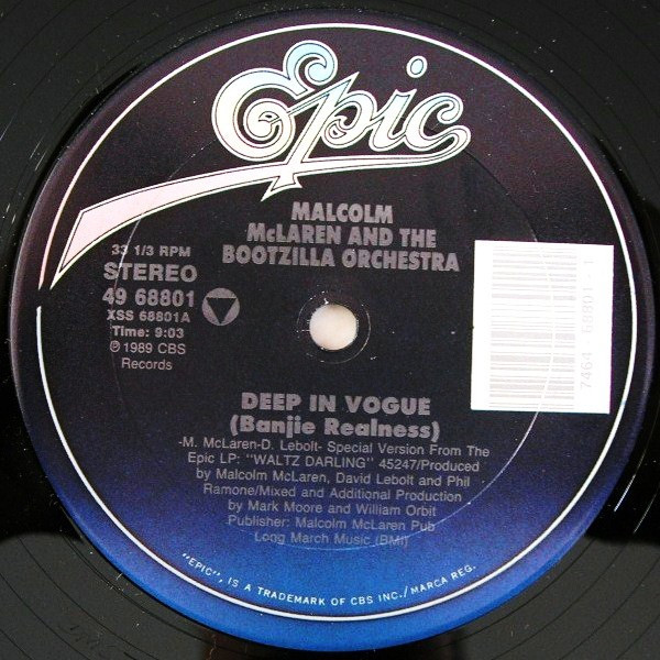 Malcolm McLaren And The Bootzilla Orchestra - Deep In Vogue (12")