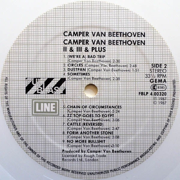 Camper Van Beethoven - II & III & Plus - Full Blast Records (2) - FBLP 4.00320 L - LP, Album, RE + 12", S/Sided + Comp, Whi 2156071259