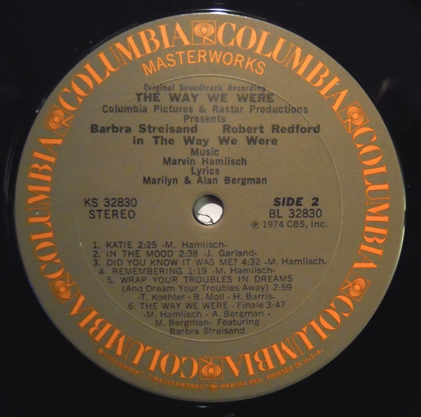 Marvin Hamlisch - The Way We Were (Original Soundtrack Recording) - Columbia Masterworks - KS 32830 - LP, Album, Pit 2156028710