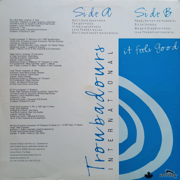 The Troubadours International - It Feels Good - Caribbean Records - EAB 158 - LP, Album 2177739500