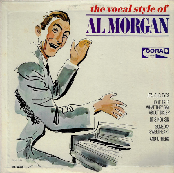 Al Morgan (3) - The Vocal Style Of Al Morgan (LP, Album, Mono)