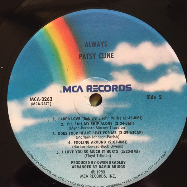 Patsy Cline - Always Patsy Cline - MCA Records - MCA-3263 - LP, Comp 2173787501