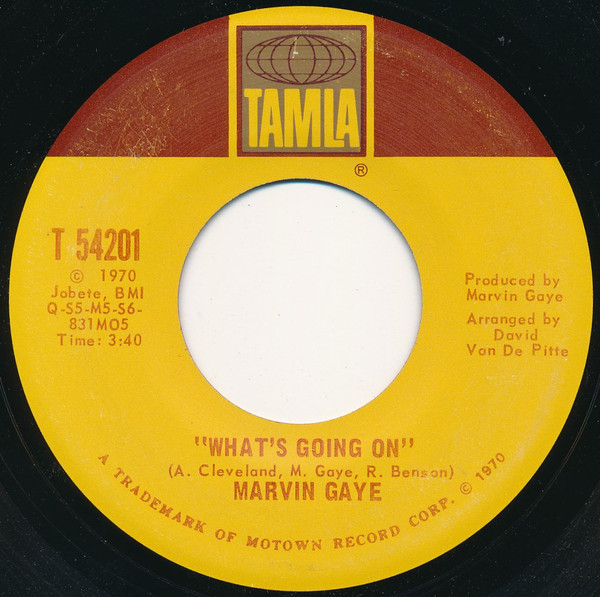 Marvin Gaye - What's Going On - Tamla - T 54201 - 7", Single, San 2223281332