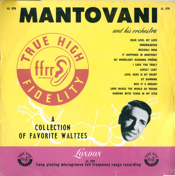 Mantovani And His Orchestra - A Collection of Favorite Waltzes - London Records - LL 570 - LP, Album 2242489984