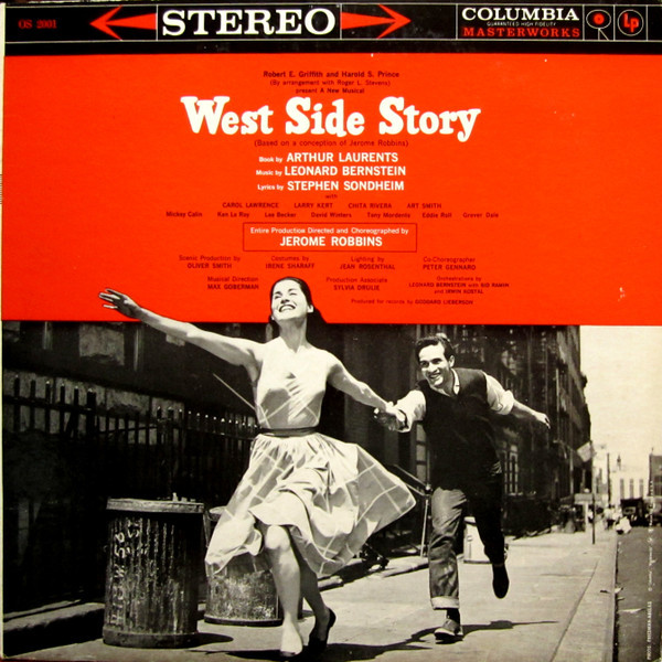 Leonard Bernstein, Jerome Robbins, Carol Lawrence, Larry Kert, Chita Rivera, Arthur Gordon Smith - West Side Story - Columbia Masterworks - OS 2001 - LP, Album 2242393738