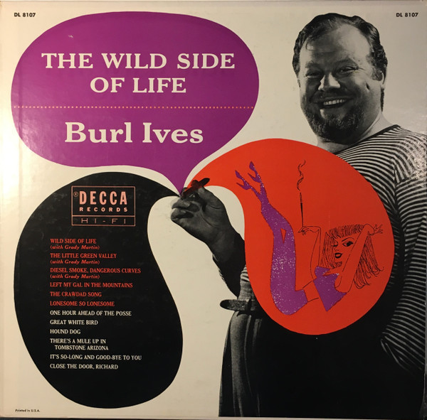 Burl Ives - The Wild Side Of Life - Decca - DL 8107 - LP, Album, Mono 2228904961
