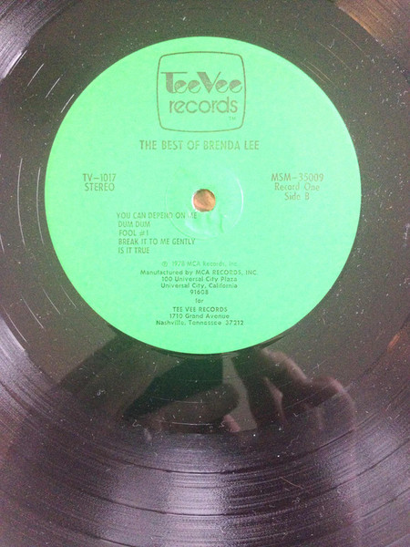 Brenda Lee - The Best Of Brenda Lee - Tee Vee Records - TV-1017, MSM-35009 - LP, Comp 2242510003