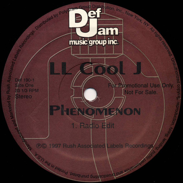 LL Cool J - Phenomenon - Def Jam Recordings - Def 190-1 - 12", Promo 2237108422