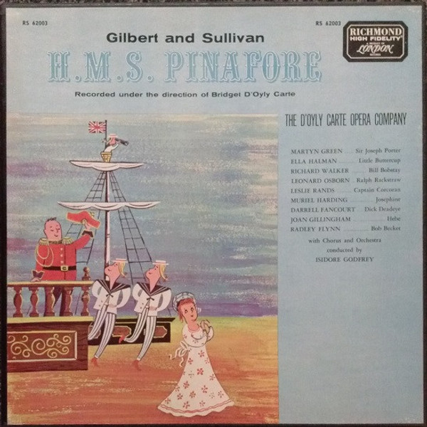 Gilbert & Sullivan • D'Oyly Carte Opera Company - H.M.S. Pinafore - Richmond - RS 62003 - 2xLP, Album, Mono + Box 2227626826