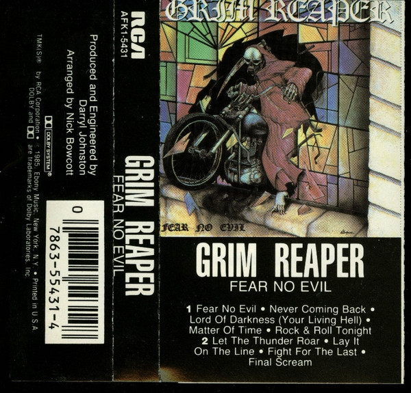 Grim Reaper (3) - Fear No Evil (Cass, Album)