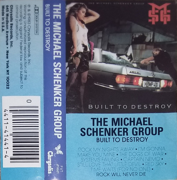 The Michael Schenker Group - Built To Destroy - Chrysalis - FVT 41441 - Cass, Album 2243057116