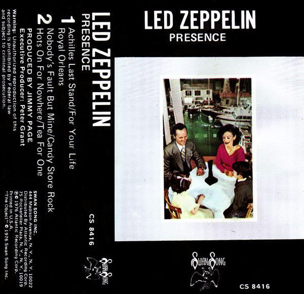 Led Zeppelin - Presence - Swan Song - CS 8416 - Cass, Album 2242955812