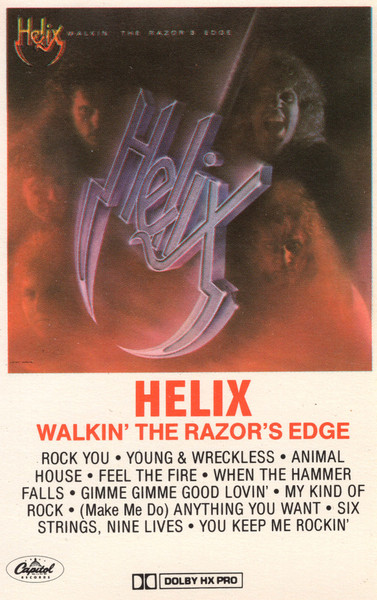 Helix (3) - Walkin' The Razor's Edge (Cass, Album, Dol)