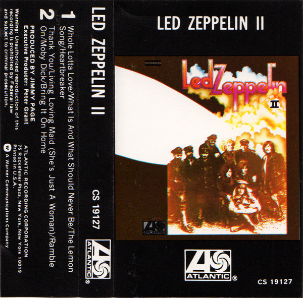 Led Zeppelin - Led Zeppelin II - Atlantic - CS 19127 - Cass, Album, RE 2243053342