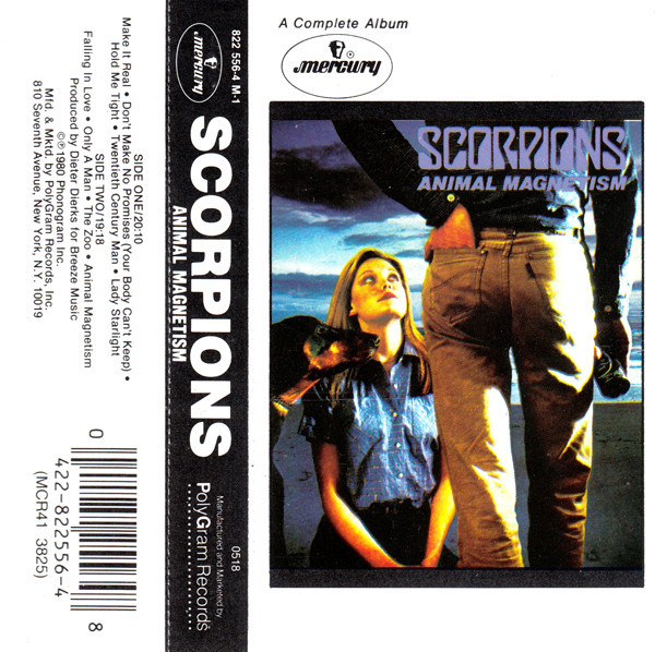 Scorpions - Animal Magnetism - Mercury - 822 556-4 M1 - Cass, Album, RE 2242957846