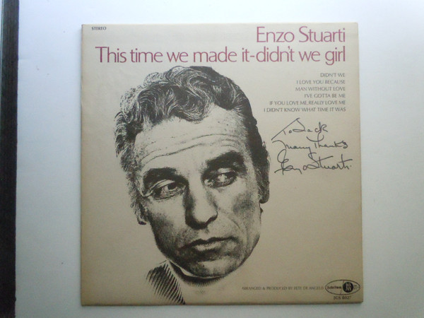 Enzo Stuarti - This Time We Made It - Didn't We Girl - Jubilee - JGS 8027 - LP, Album 2242429150