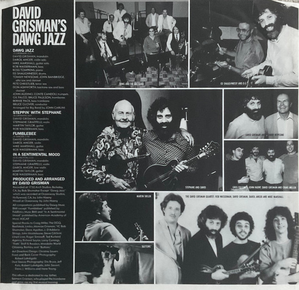 David Grisman - Dawg Jazz / Dawg Grass - Warner Bros. Records - 1-23804 - LP, Album, Cap 2221625098