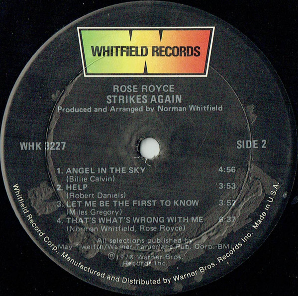Rose Royce - Strikes Again - Whitfield Records - WHK 3227 - LP, Album, Gol 2228522269
