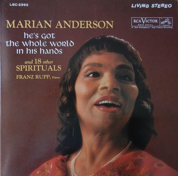 Marian Anderson, Franz Rupp - He's Got The Whole World In His Hands  And  18 Other Spirituals (LP, Gat)