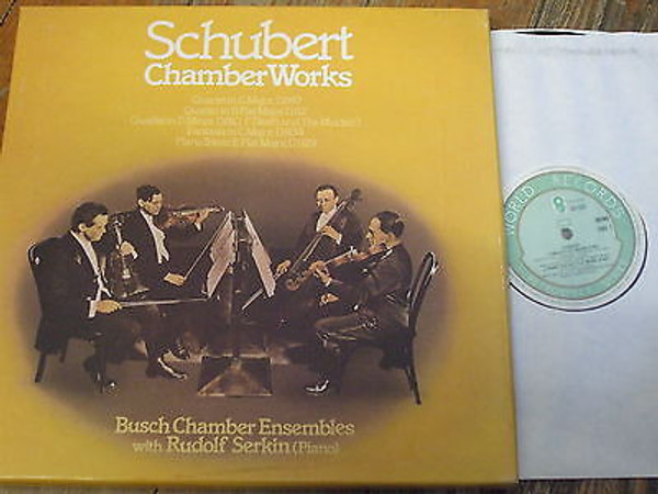 Franz Schubert / Busch Chamber Players, Rudolf Serkin - Schubert Chamber Works - World Records (6) - SHB 531 - 3xLP, Comp + Box 2288285752