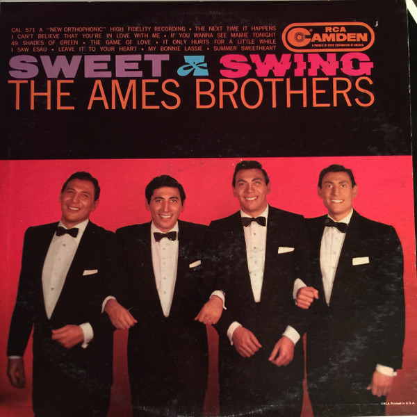 The Ames Brothers - Sweet and Swing - RCA Camden - CAL 571 - LP, Album, Mono 2389029412