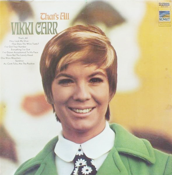 Vikki Carr - That's All - Sunset Records - SUS-5228 - LP, Comp 2316282775