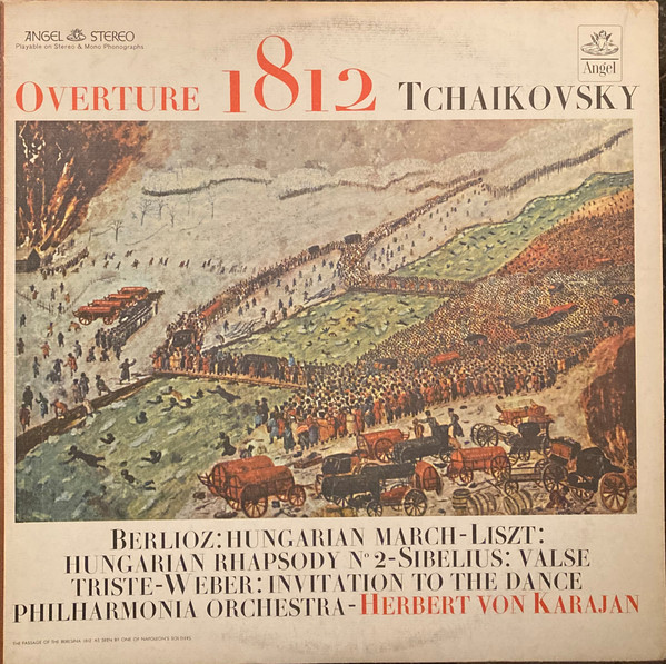 Herbert von Karajan, Philharmonia Orchestra - Overture 1812 - Angel Records, Angel Records, Angel Records - S. 35614, S 35614, 35614 - LP, Comp, Blu 2349237256