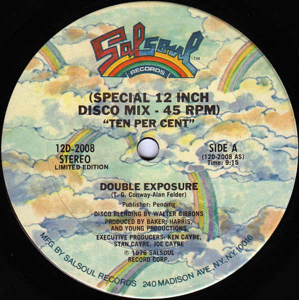 Double Exposure - Ten Per Cent - Salsoul Records - 12D-2008 - 12", Ltd 2255744251